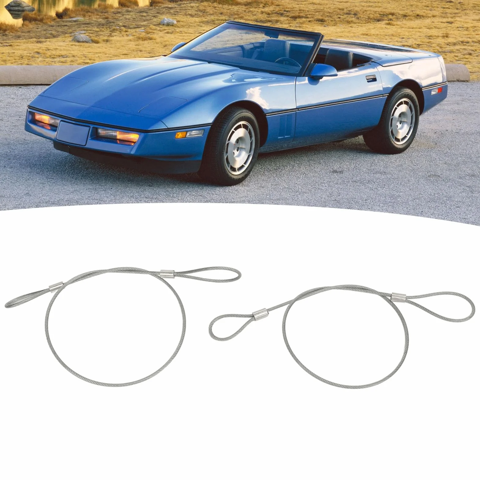 Zestaw kabli zwalniających maskę silnika RP604802 do Corvette C4 1984-1996