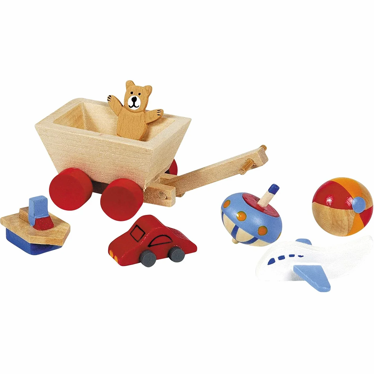 Accessoires Kinderzimmer: Holz, für die Puppenhäuser, 7 Teile, per Set