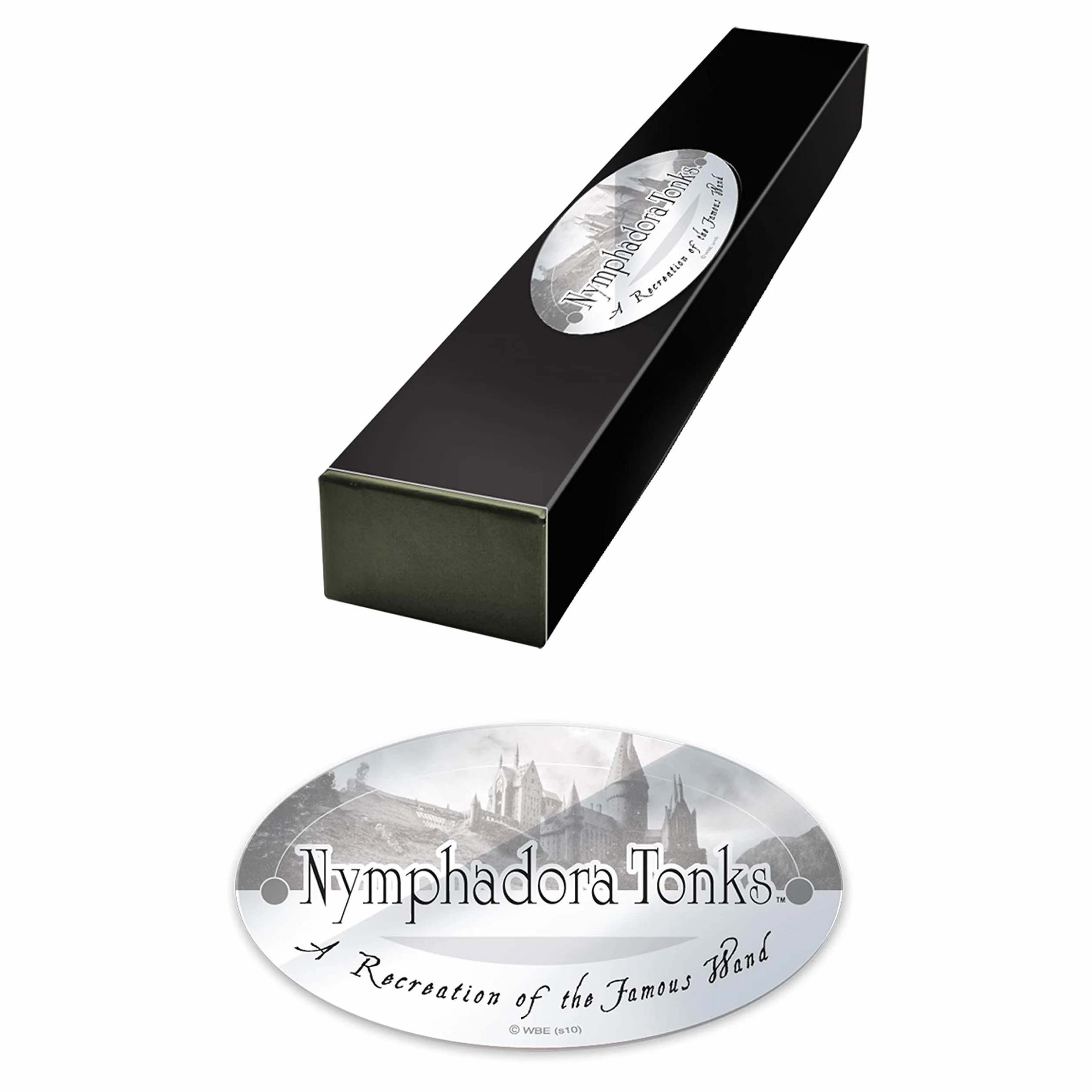 The Noble Collection - Nymphadora Tonks Character Wand - 38 cm ściana z motywem Harry'ego Pottera z metalowym imieniem - Harry Potter zestaw filmowy rekwizyty ścienne