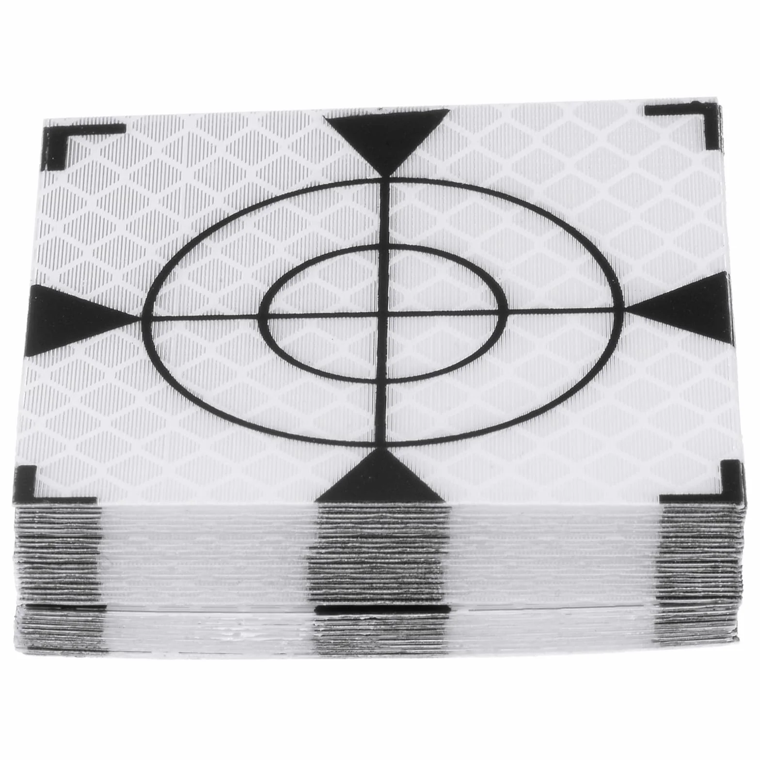 QUARKZMAN 30 sztuk podkładek odblaskowych 60 x 60 mm samoprzylepna taśma odblaskowa, oznaczenie celu pomiarowego dla stacji całkowitych, odcień srebrny