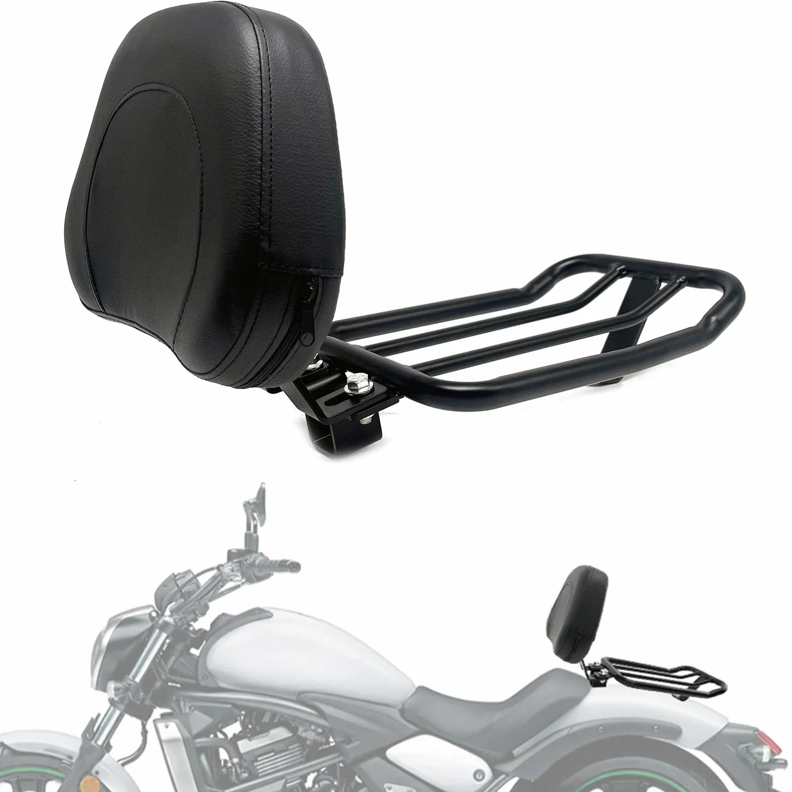 Motocykl Sissy oparcie kierowcy z bagażnikiem do K-awasaki Vulcan S 650 2015-2023, półka ładunkowa, akcesoria do tylnych siedzeń pasażera