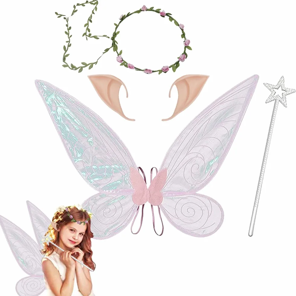 HIQE-FL Fairy Wings,Fairy Wings for Girls,Fairy Wings Women,Wróżki Skrzydła dla dorosłych,Skrzydła anioła