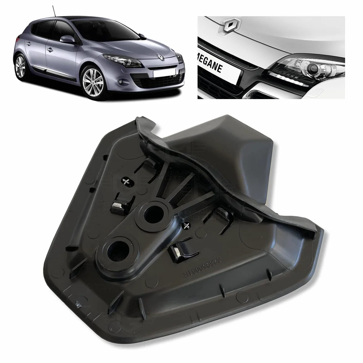 Diamentowy emblemat z przodu grilla dla Megane MK3 Phase I 628900021R
