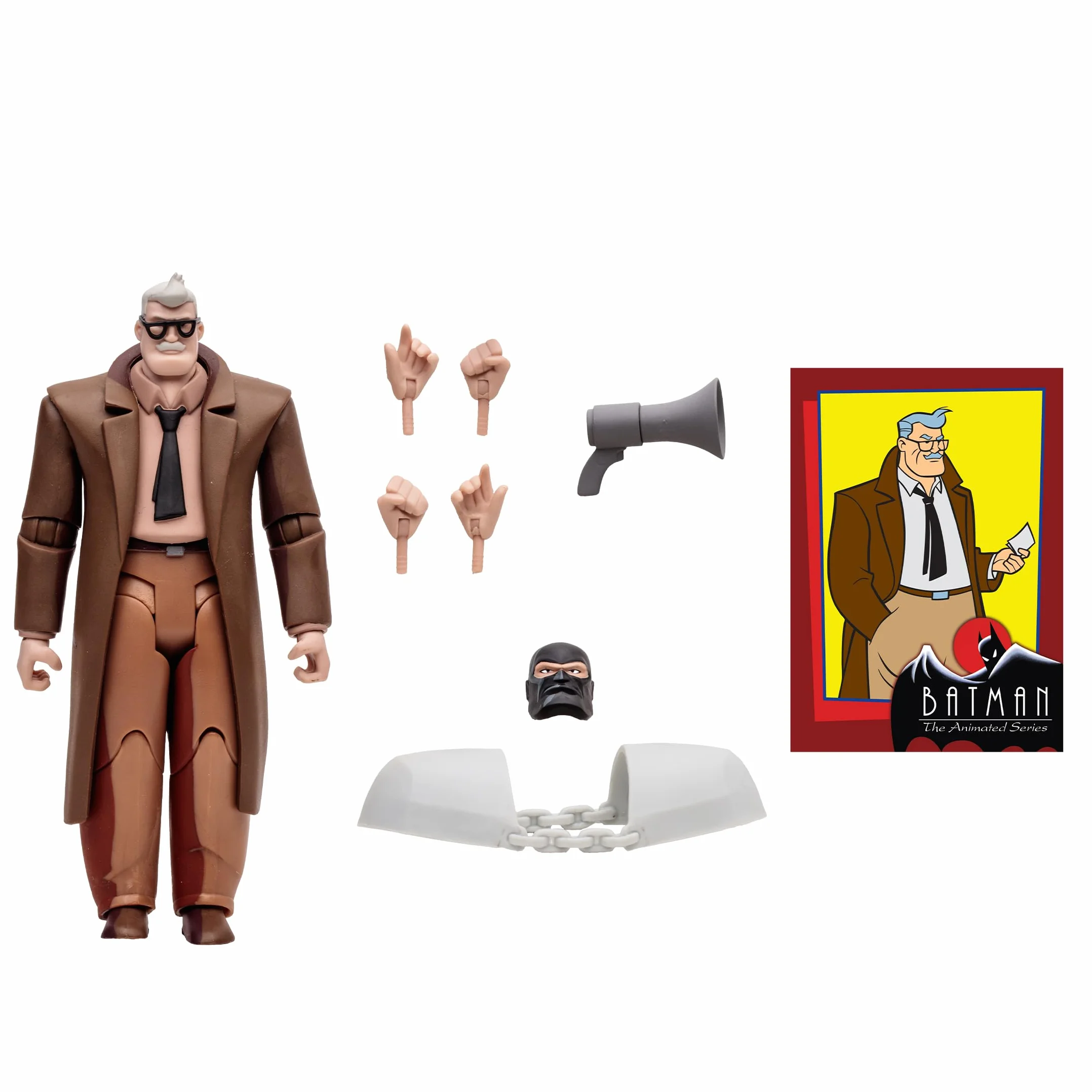 DC Direct - Batman: The Animed Series Commissioner Gordon 15.2 cm figurka - Build-A Wave 2
