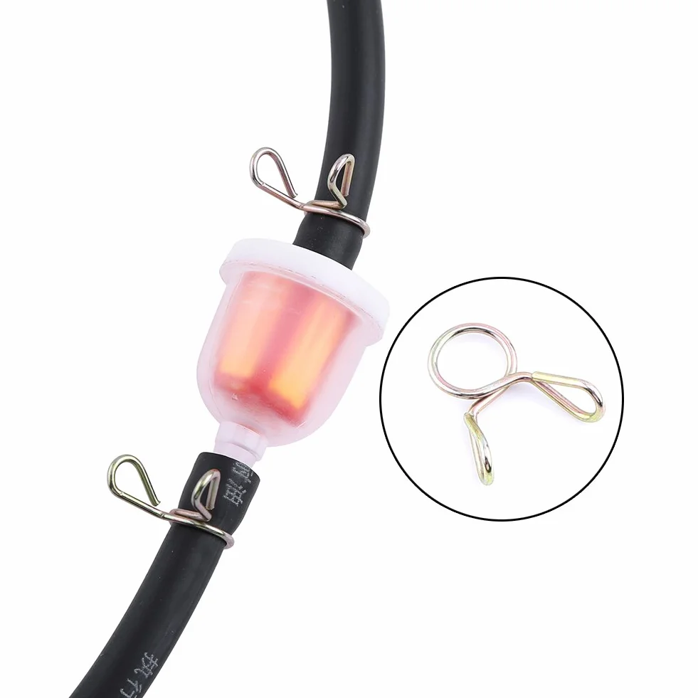 Jadeshay Wąż do benzyny motocyklowej 6 mm filtr paliwa z wężem zaciski 49 cm³ 160 cm³