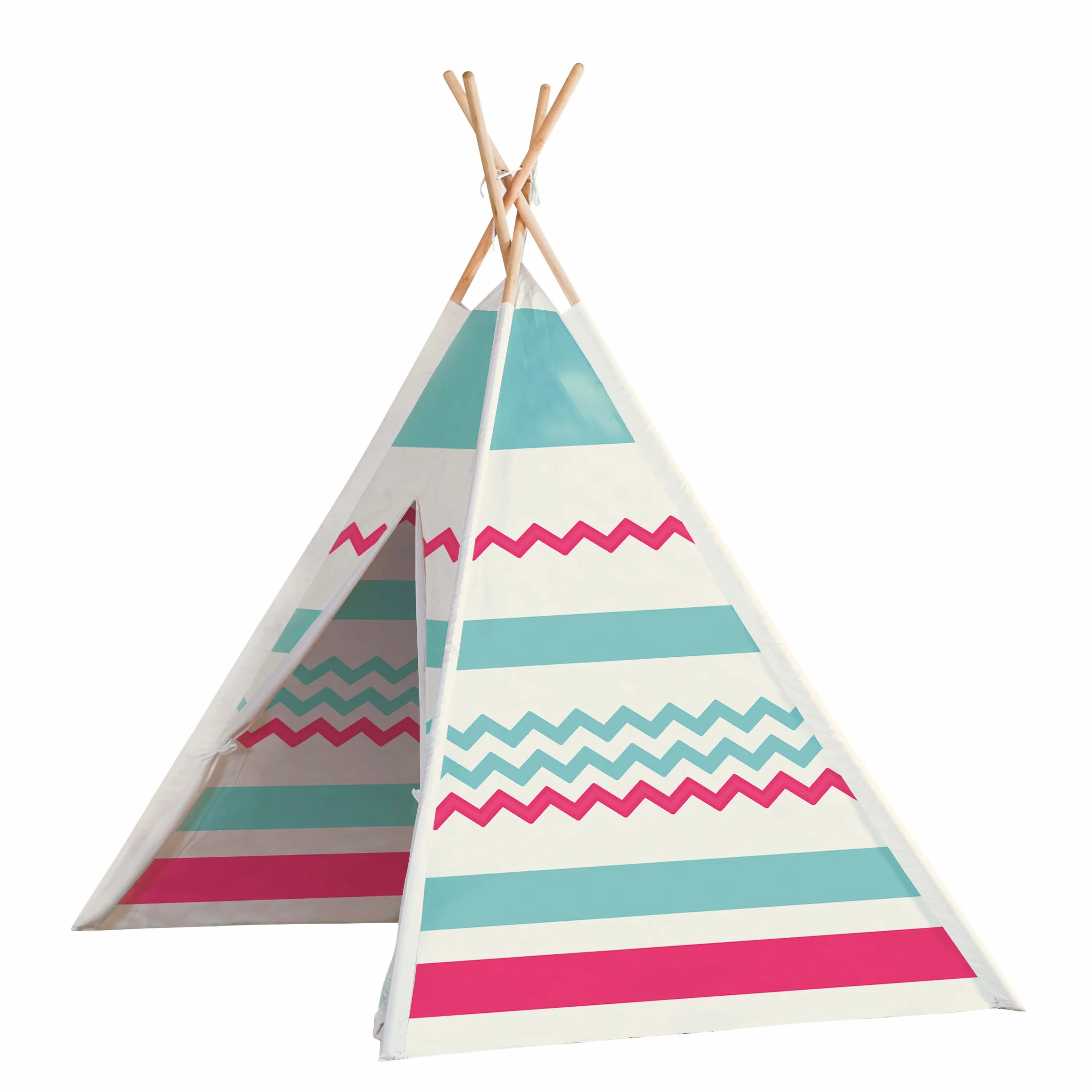 John 130077204 Duży, przestronny namiot TIPI z tkaniny, 120 x 120 x 160 cm, dla dzieci od 3 lat
