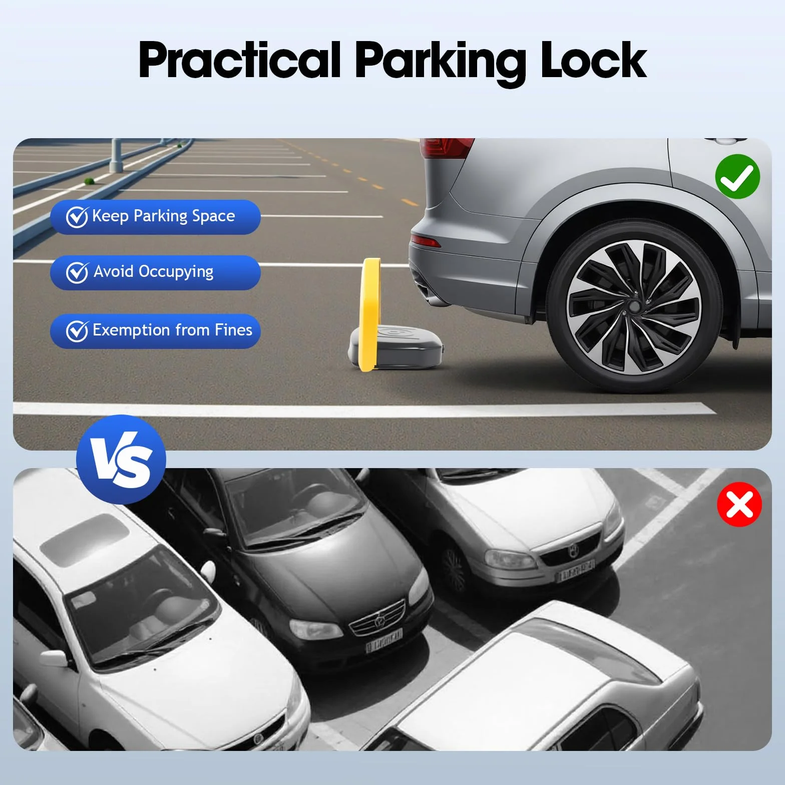 Automatyczna blokada parkingu samochodowego z pilotem zdalnego sterowania Parking Lock