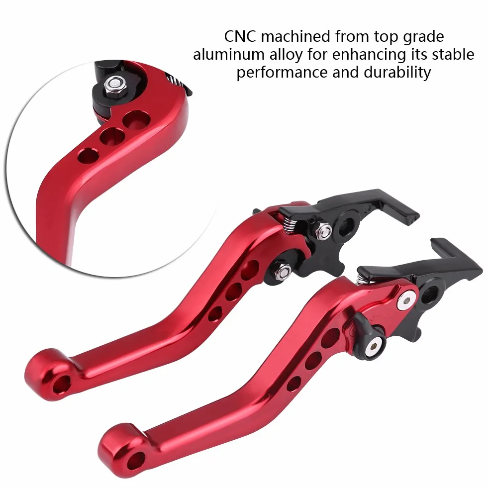 EBTOOLS Ruckus levers clutch podniesienie KX250 podwójna dźwignia hamulca 1 para motocykl skuter CNC czerwona