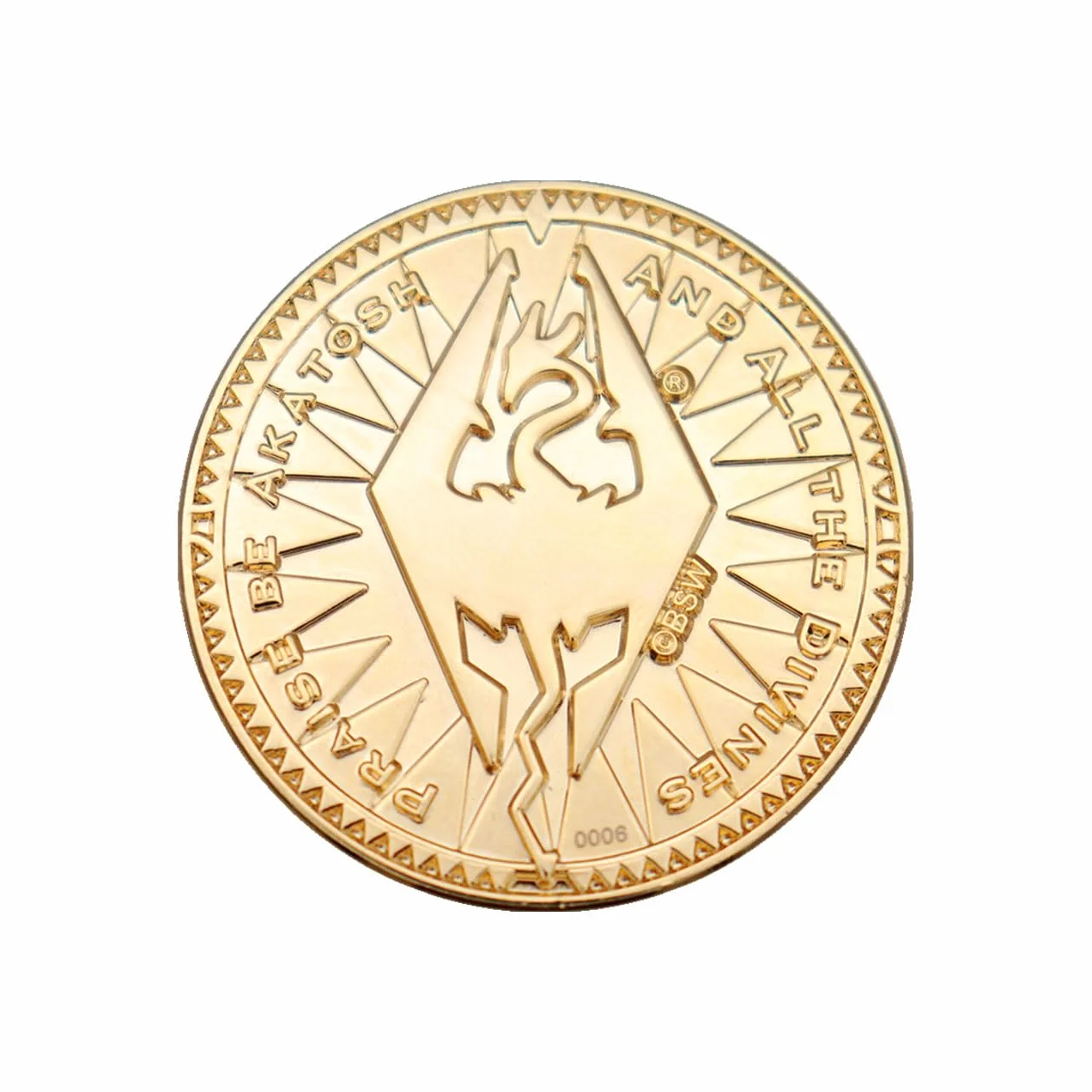 FaNaTtik The Elder Scrolls 24k replika Septim Collectible Coin