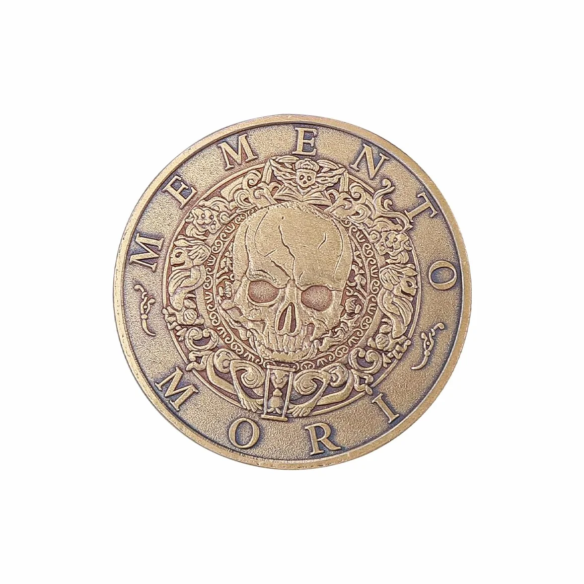 Alnicov Monety kolekcjonerskie, medal Memento-Mori, Carpe Diem, pamiątkowe monety stoicyzmu, antyczne wykończenie, oficjalny prezent do codziennej praktyki stoickiej
