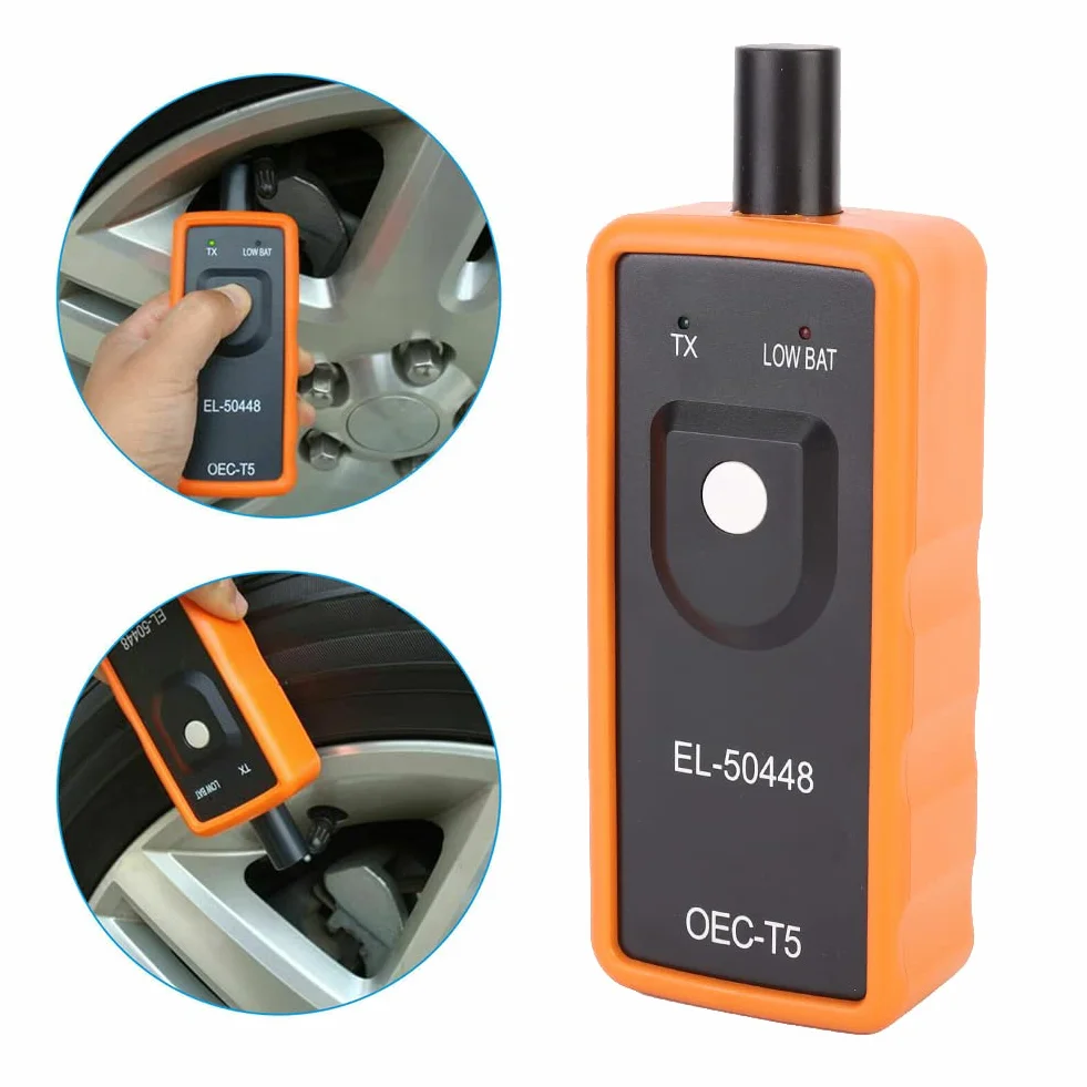 Narzędzie do Resetowania Ciśnienia w Oponach, Narzędzie do Aktywacji Ciśnienia w Oponach 9V Uniwersalny Czujnik Ciśnienia w Oponach TPMS Reset Relearn Narzędzie do EL-50448 Wersji