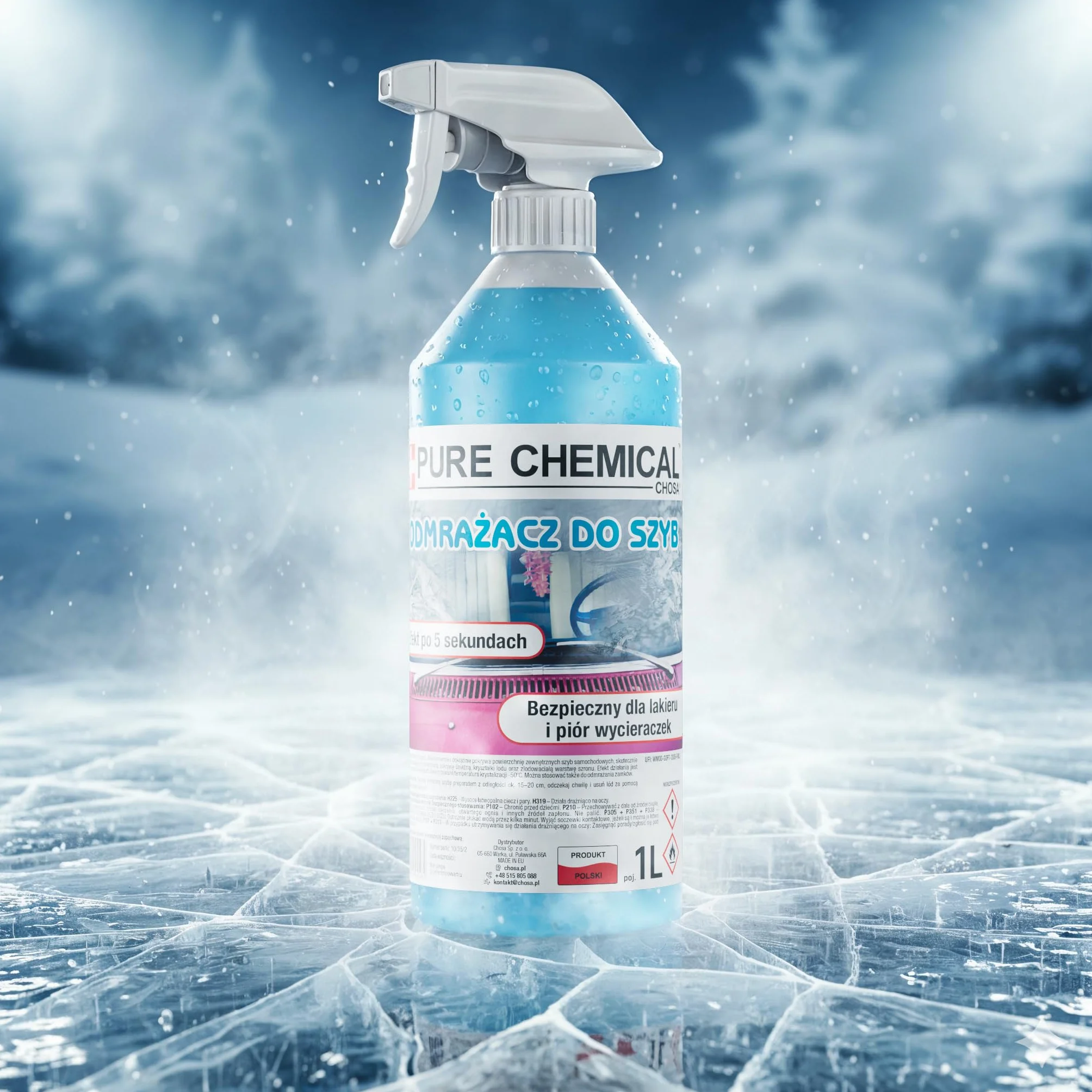 PURE CHEMICAL Odmrażacz Do Szyb Mocny Pure Chemical -40°C (0,5L)
