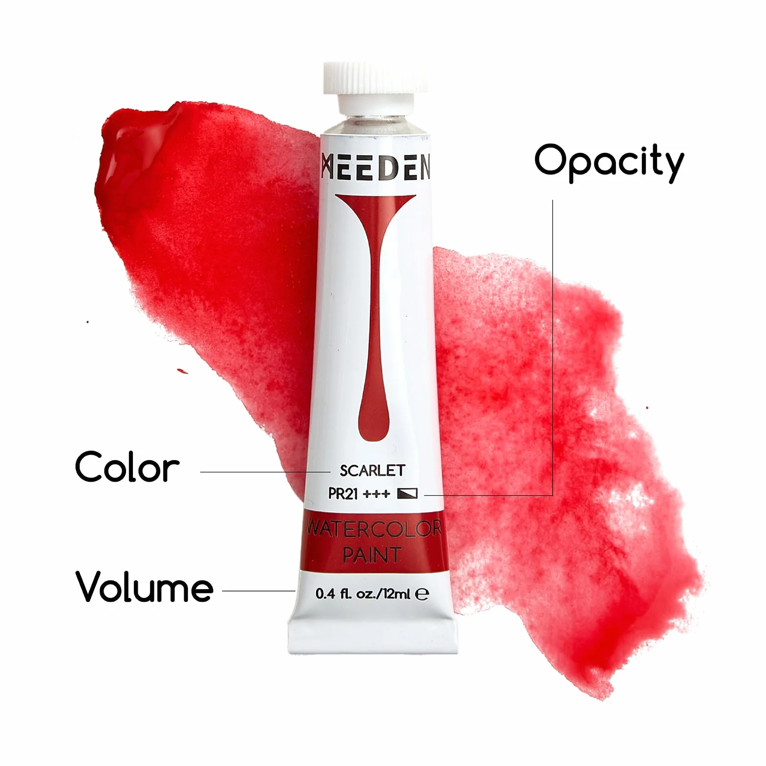 MEEDEN Zestaw tubek farb akwarelowych – 48 x 12 ml (0,4 oz) kolorów zestaw do malowania materiały artystyczne – nietoksyczna farba wodna dla dorosłych, początkujących, studentów