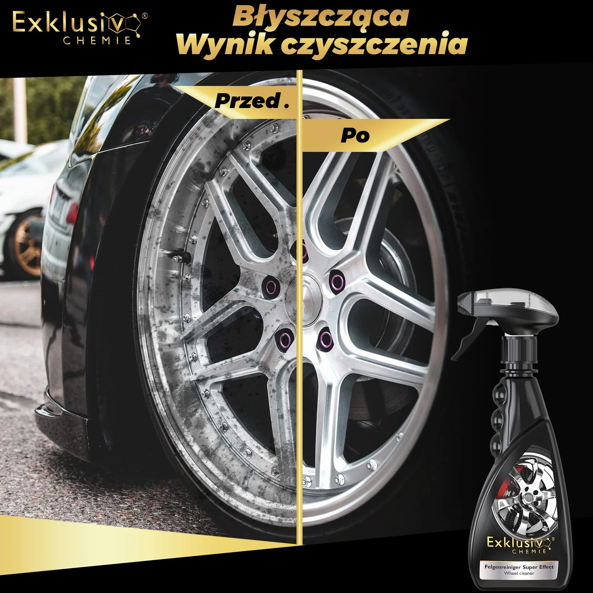 Exklusiv Chemie® Środek do czyszczenia felg, bezkwasowy i alkaliczny, samoczynny