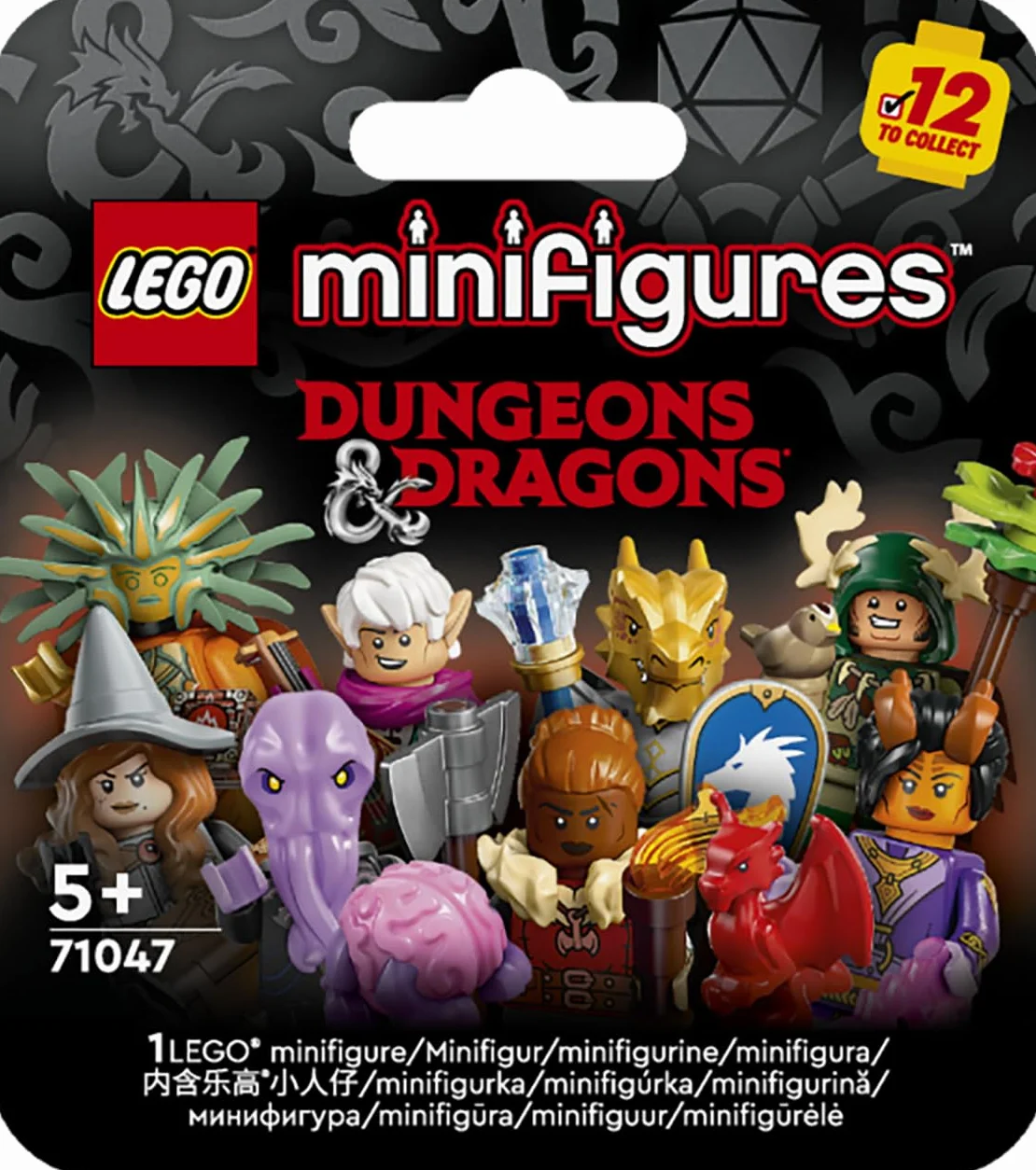 LEGO Minifigurki Dungeons & Dragons, Zestaw Kolekcjonerskich Figurek dla Dzieci, 1 z 12, Losowa Zabawka dla Dziecka, Pomysł na Prezent dla 5-latków, dla Fanów Gier DND, RPG i Fantasy, 71047