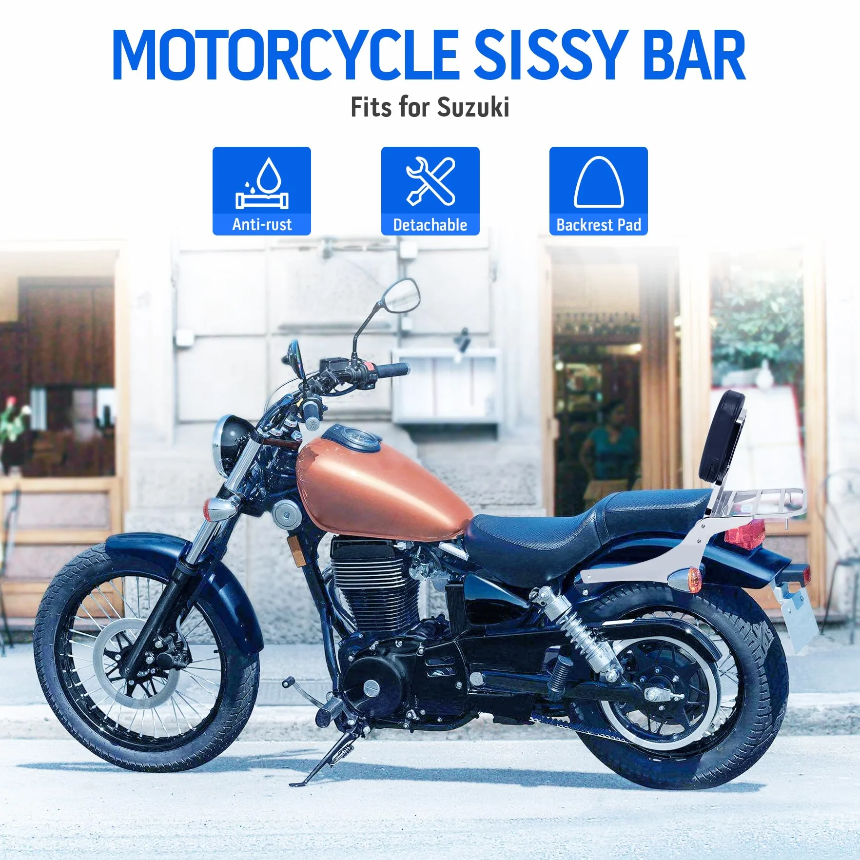 Oparcie Sissy Bar do motocykla Suzuki Boulevard C50 2005–2011