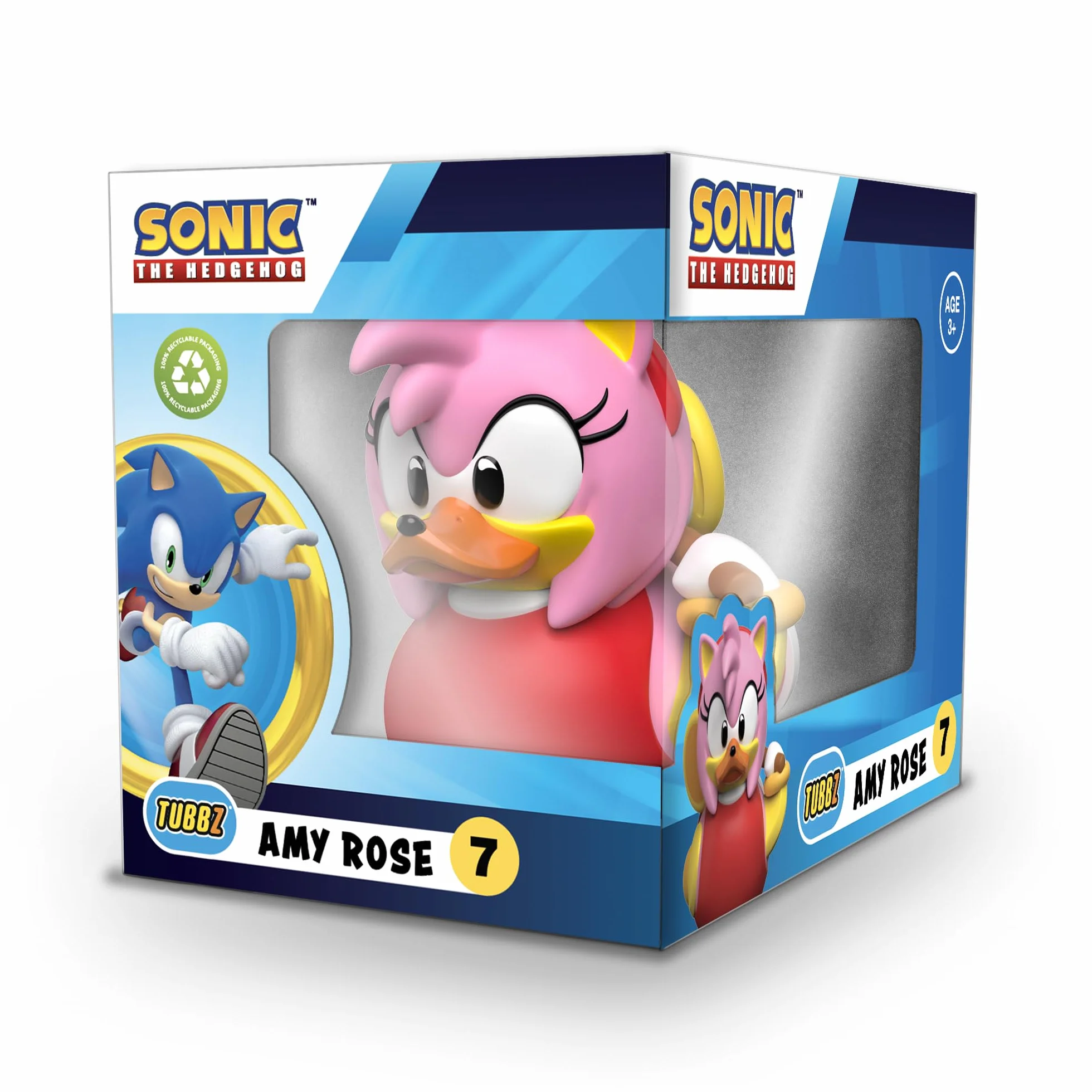 TUBBZ Pudełkowana edycja Amy Rose kolekcjonerska winylowa gumowa figurka kaczki - oficjalny produkt Sonic The Hedgehog - TV, filmy i gry wideo