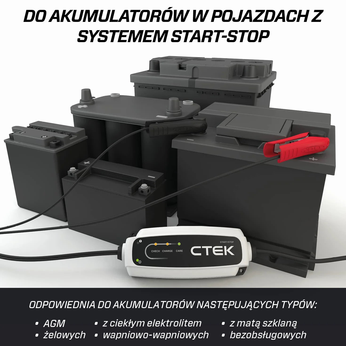 CTEK 40-107 Ładowarka do akumulatorów z adapterem