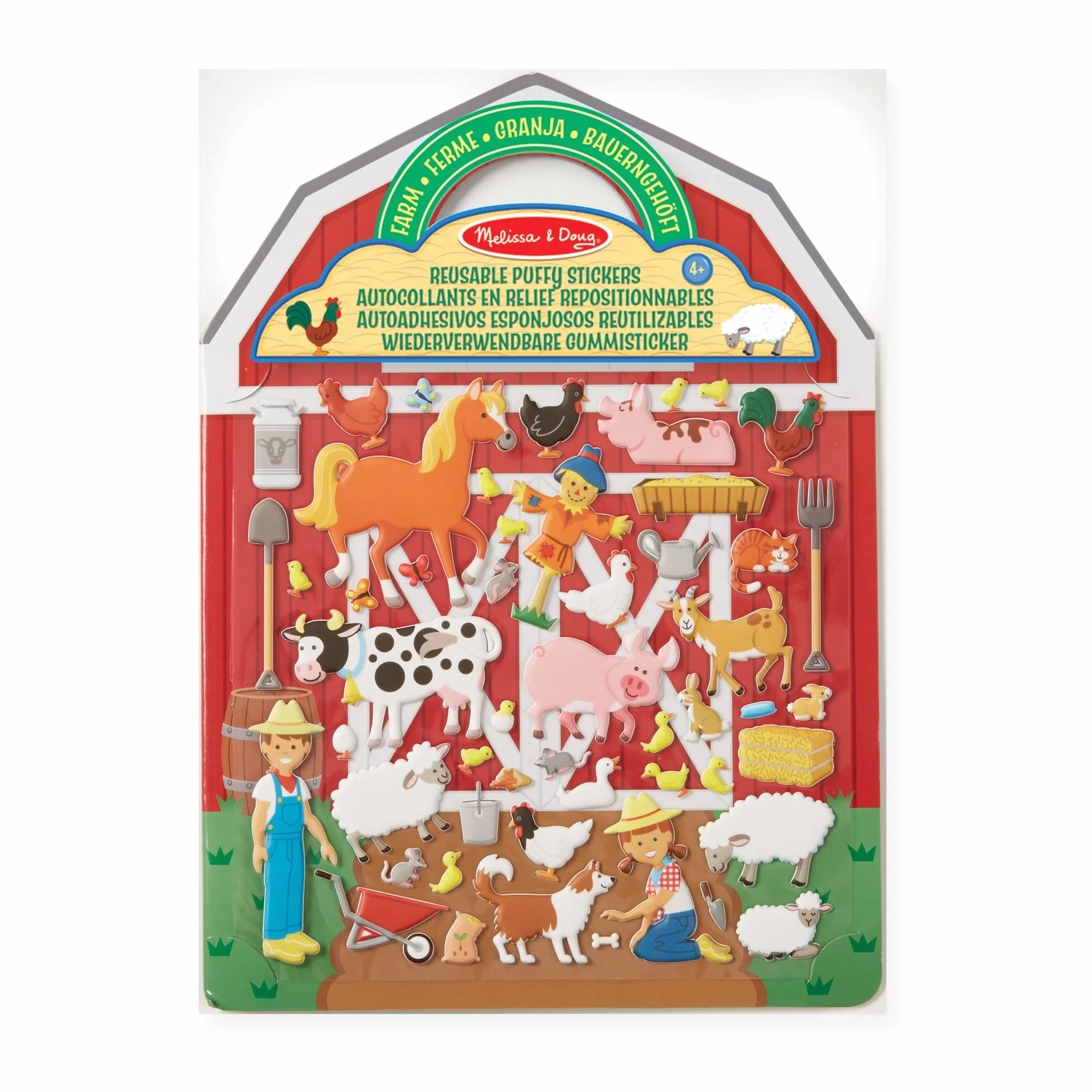 Melissa & Doug Blok z Naklejkami Wielokrotnego Użytku, Wielokolorowy, 1 Zestaw, 19408