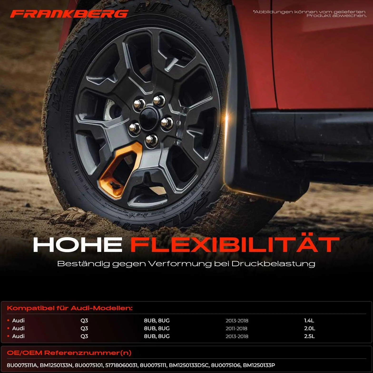 Frankberg Mata natryskowa Limousine Electric ochrona przed pryskaniem 8U0075111A