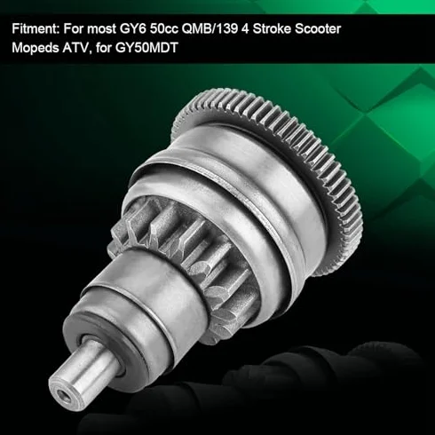 anlasserzahnradanlasser Anlasserfreilauf, Zespół Anlasser Zahnradkupplung für GY6 49ccm 50ccm 139QMB Skuter Motorowery ATV Ersatz Zubehörteil