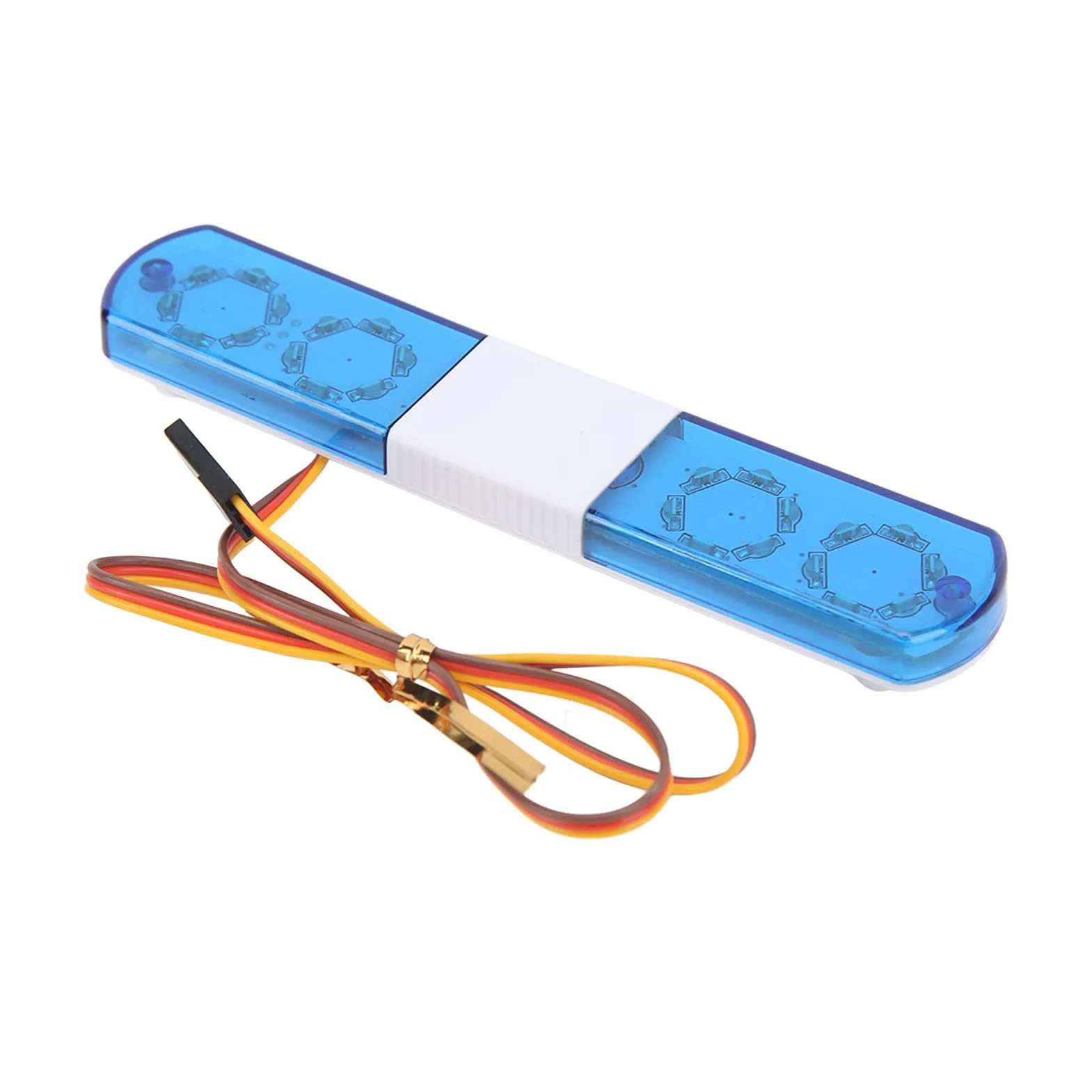 RC Car Alarming Light, RC Model LED Policja Night Light Bar Lampa Błyskowa LED Alarmujące światło dla 1/8 1/10 RC Cars