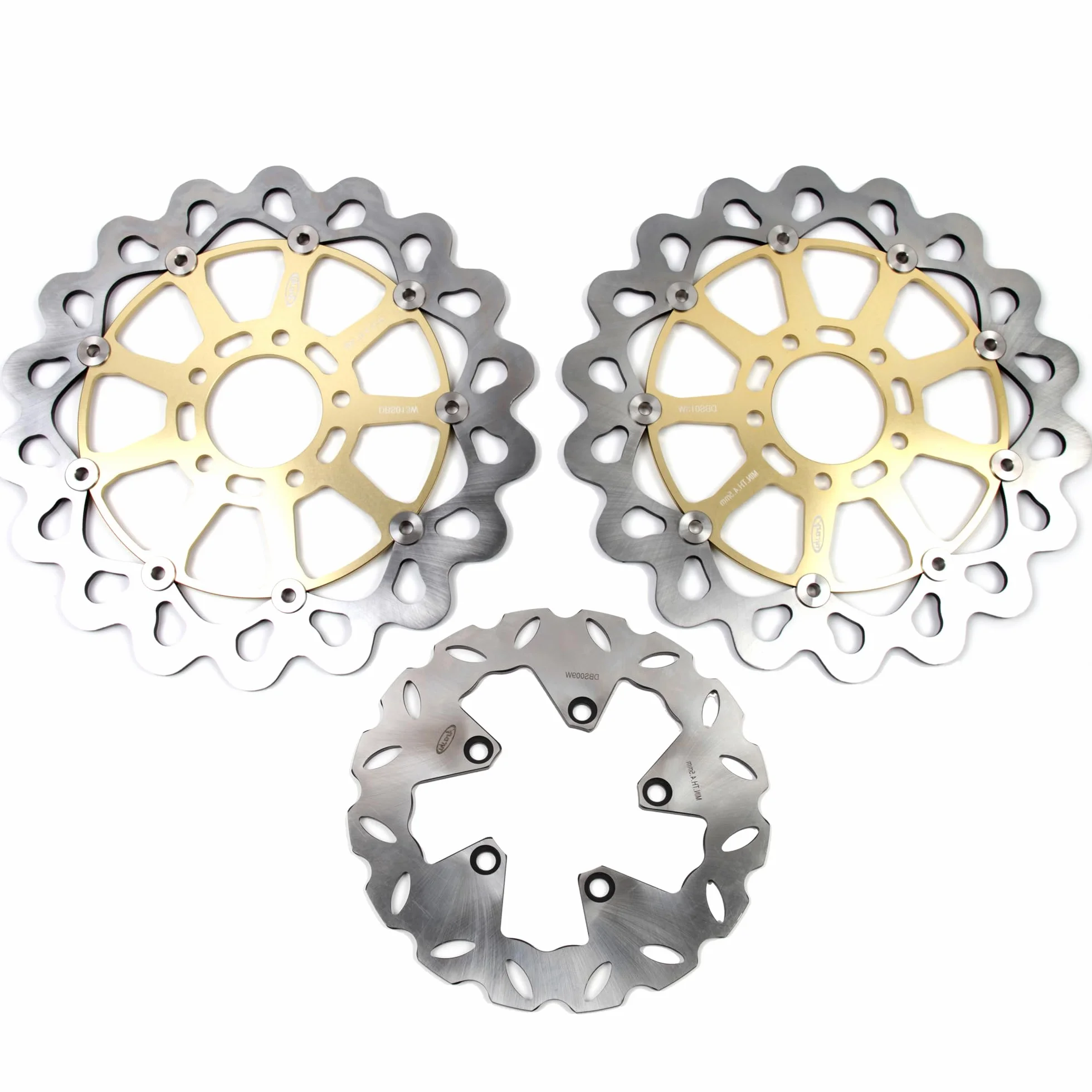 Arashi Przednie tylne tarcze hamulcowe do Suzuki GSXR 1300 Hayabusa 1999-2007 Brake Disks Akcesoria motocyklowe GSX-R1300 GSX1300R GSXR1300 Złoto 2000 2001 2002 2003 2004 2005 2006