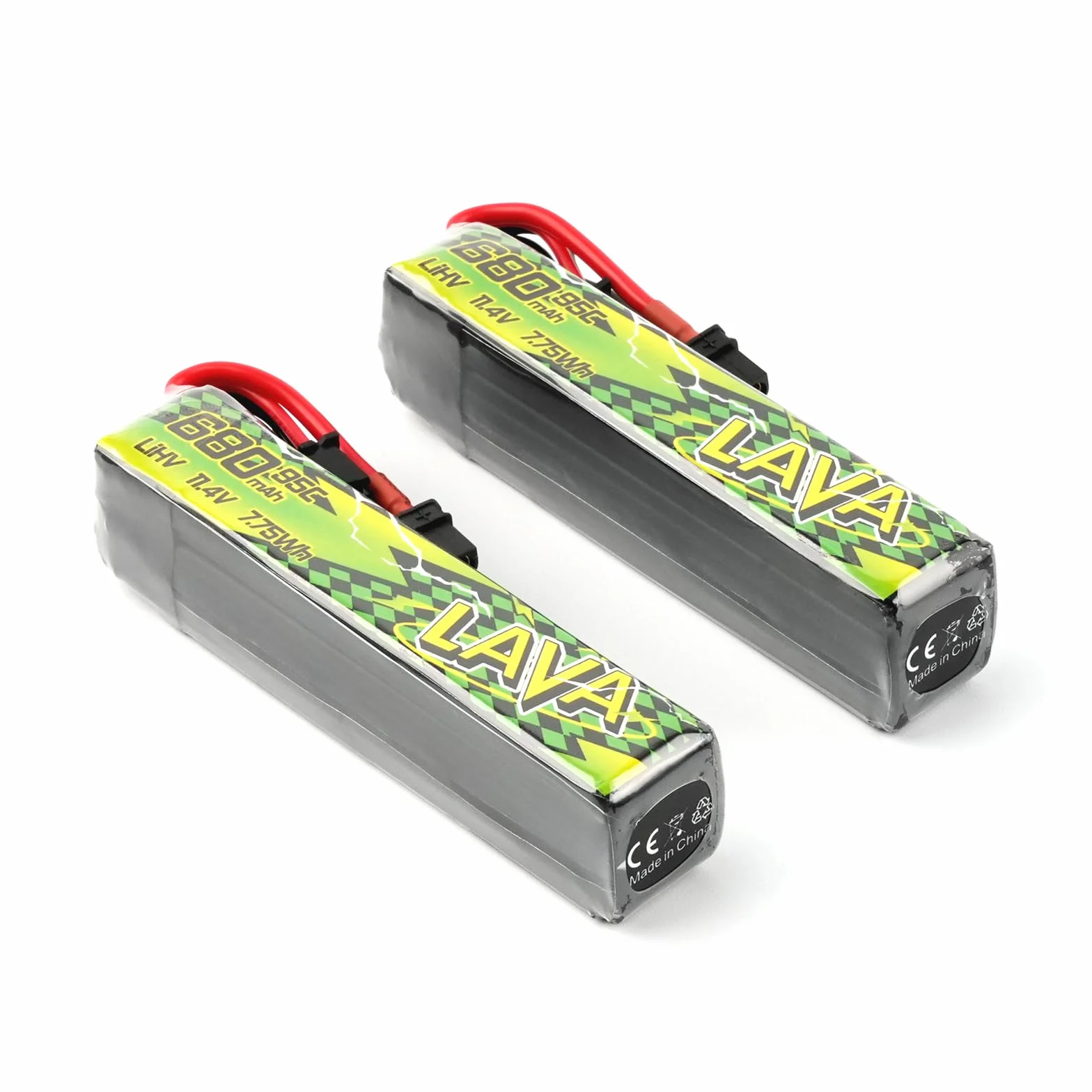 BETAFPV 2 sztuki LAVA II 3S 680 mAh bateria 11,4 V 95C LiHV bateria z złączem XT30 JST-XH2.54 Charge Plug kompatybilny z bezszczotkowym dronem Whoop Quadcopter, jak Pavo20 Pro II bezszczotkowy