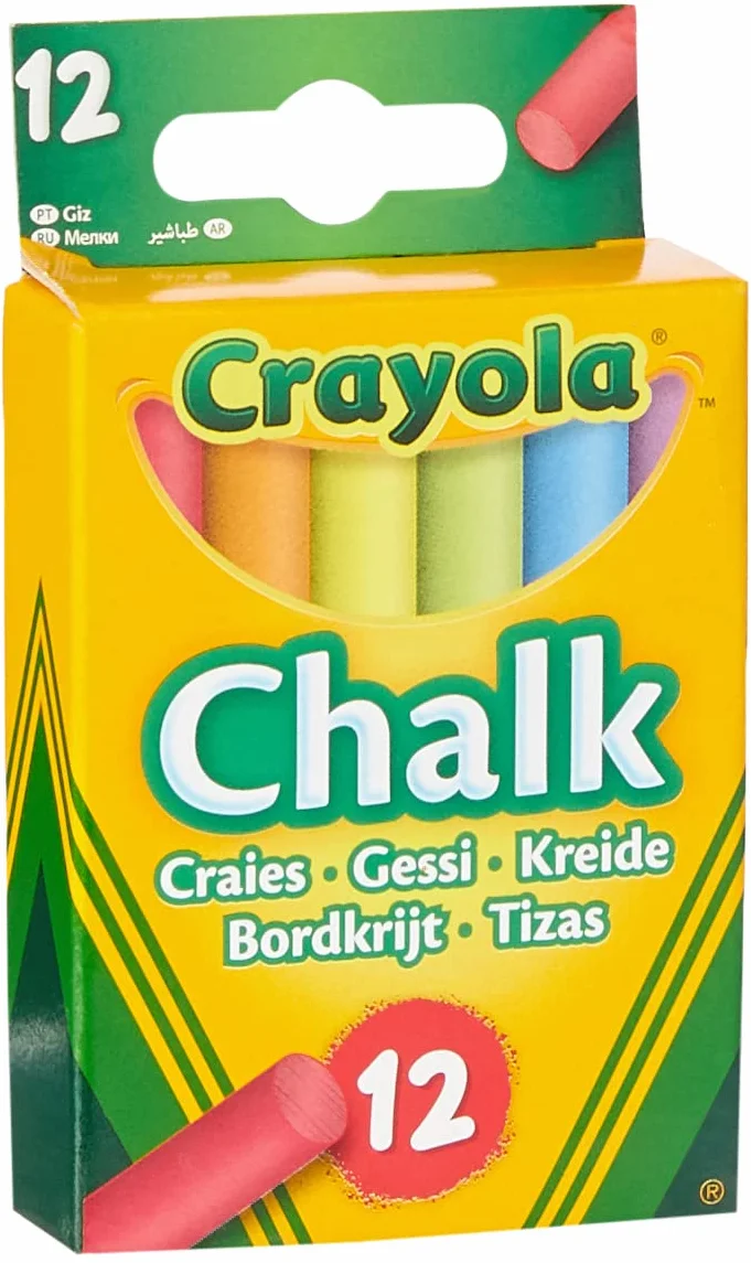 Crayola 1.0281 Kreda, Wielokolorowy, 12 Sztuk