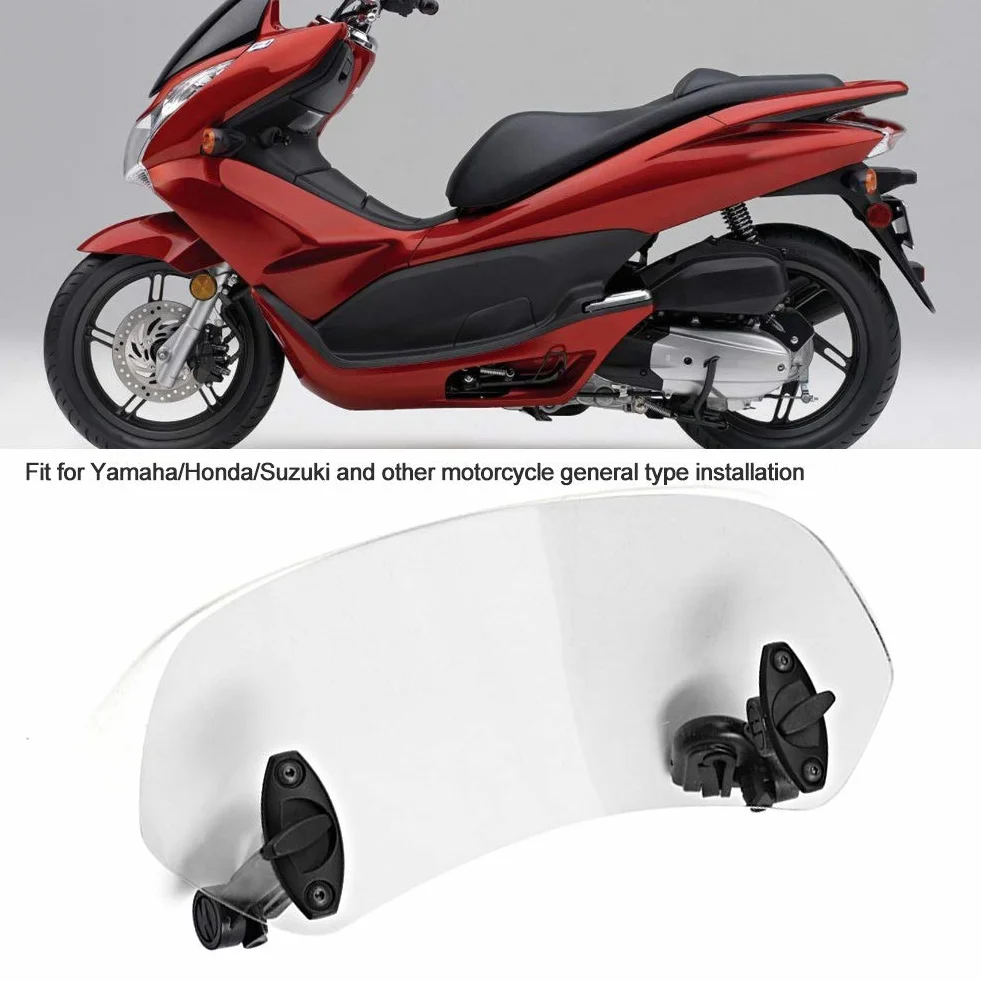 DEWIN Przedłużenie szyby motocyklowej, regulowany klips, akcesoria do szyb przednich
