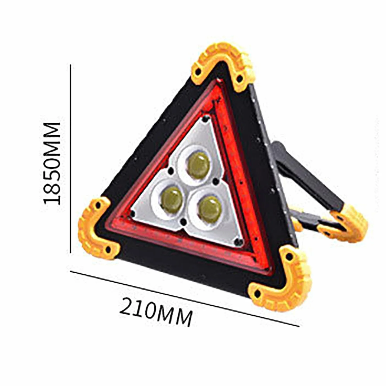 COYEUX Trójkąt ostrzegawczy LED USB ładowany wodoszczelny migający
