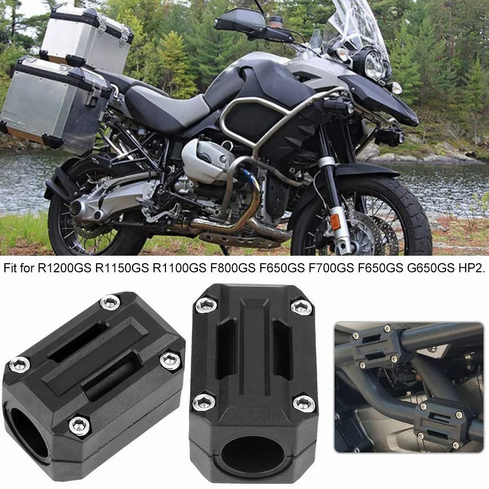 3 para uniwersalny zderzak motocyklowy bloki ozdobne osłona silnika motocykla ochrona zderzaka blok dekoracyjny osłona silnika motocykla osłona bloku zderzaka wystrój 22/25/28mm pasuje do R1200GS R1150GS