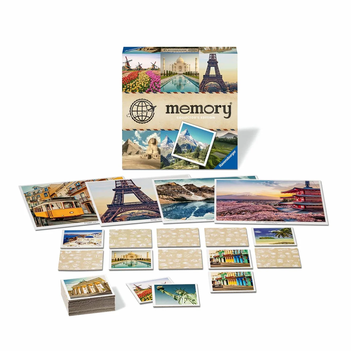 Collector's memory® Schönste Reiseziele - Gesellschaftsspiel & Brettspiel ab 6 Jahre