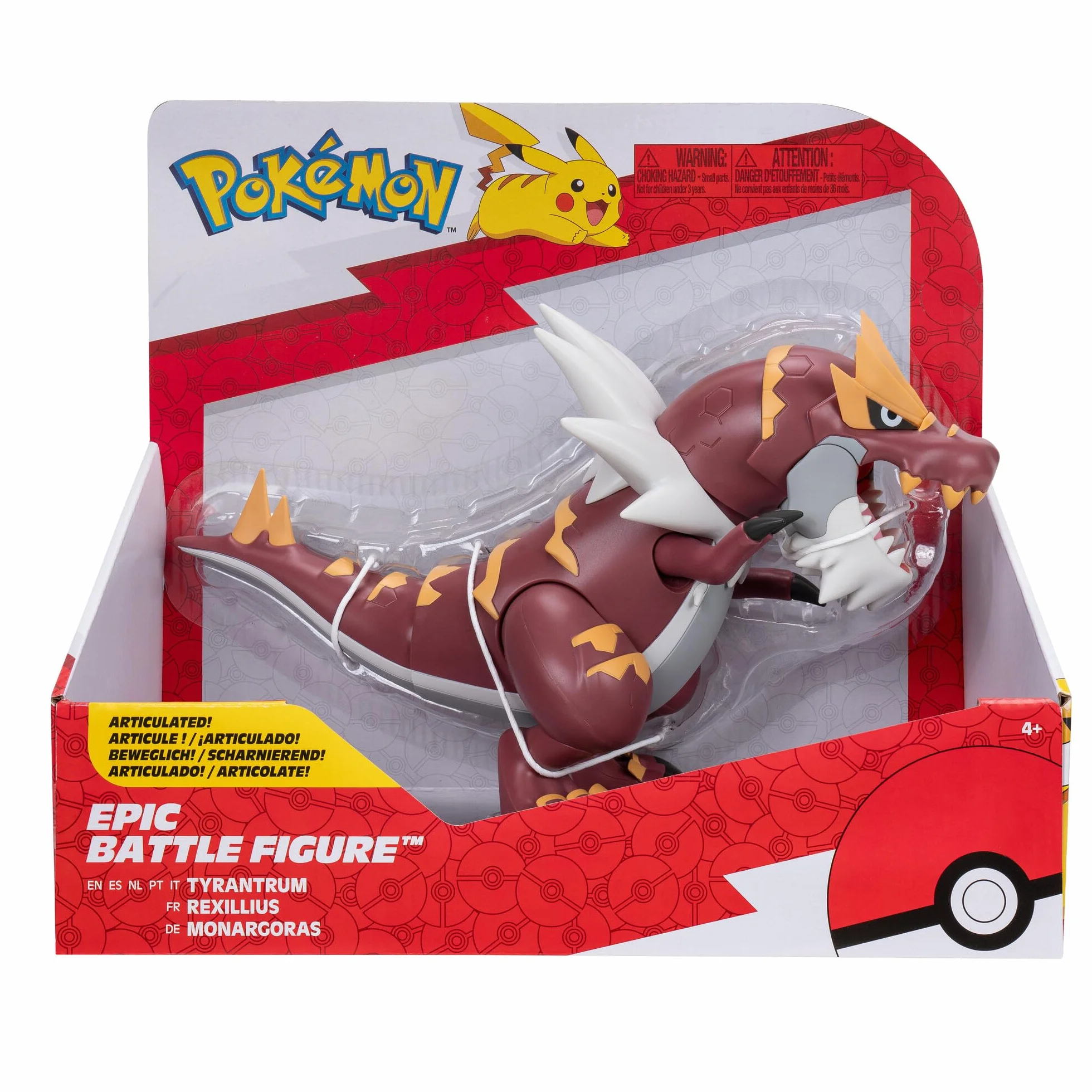 Pokemon PKW3422 epicka figurka Monargoras, oficjalna ruchoma figurka, 30 cm