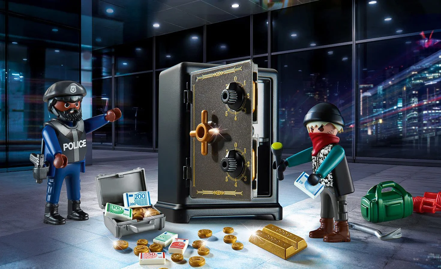 PLAYMOBIL City Action 70908 Starter Pack Włamanie do sejfu, od 4 lat