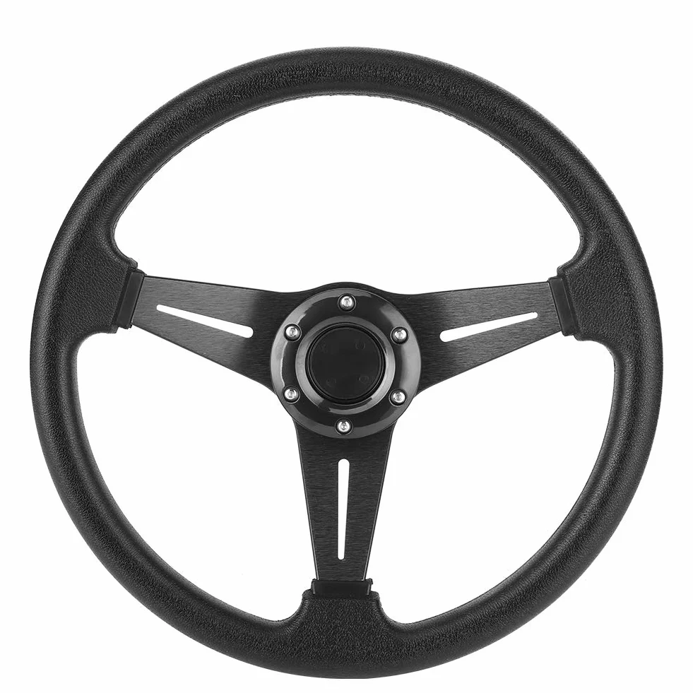 Kierownica Samochodowa 350 mm Deep Dish Czarny
