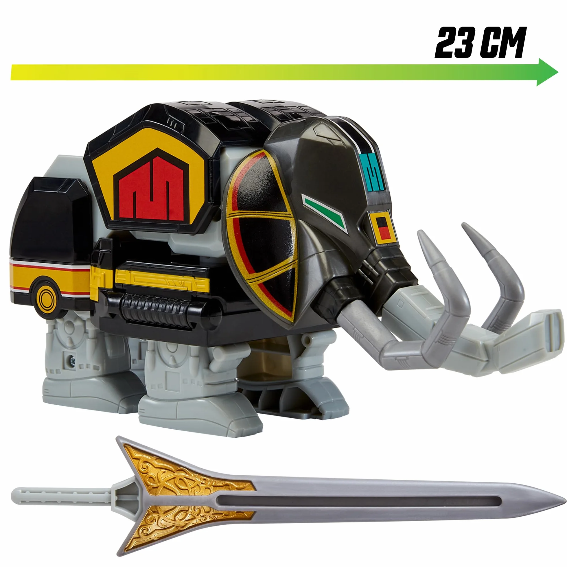 Power Rangers - Kolekcja Megazord, przegubowe Zords, Figurka, 20 cm, model Mastodon Dinozord, dla dzieci od 4 lat, PWG002