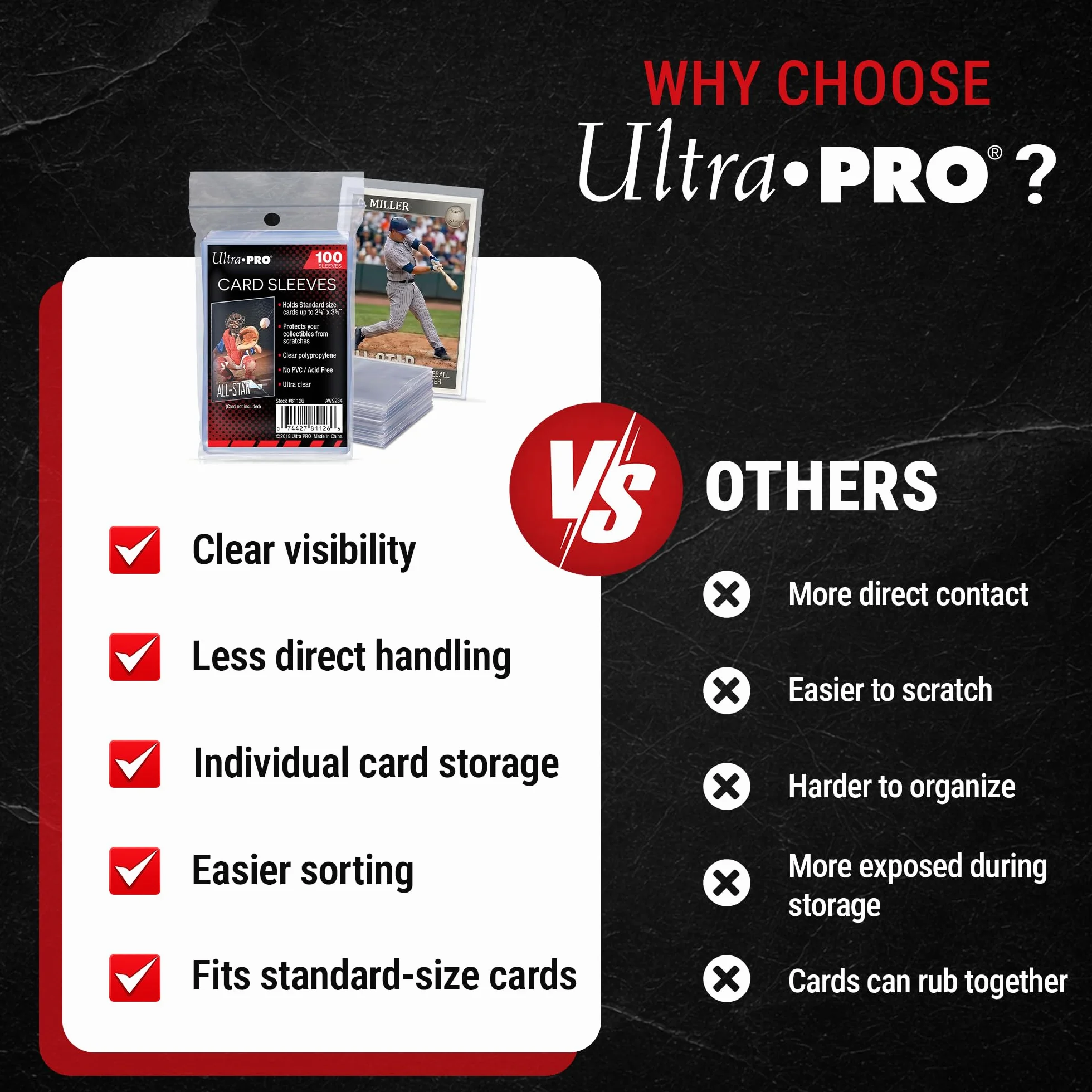 Ultra Pro Aw1365 Okładki, Wielokolorowy, 100 Sztuk