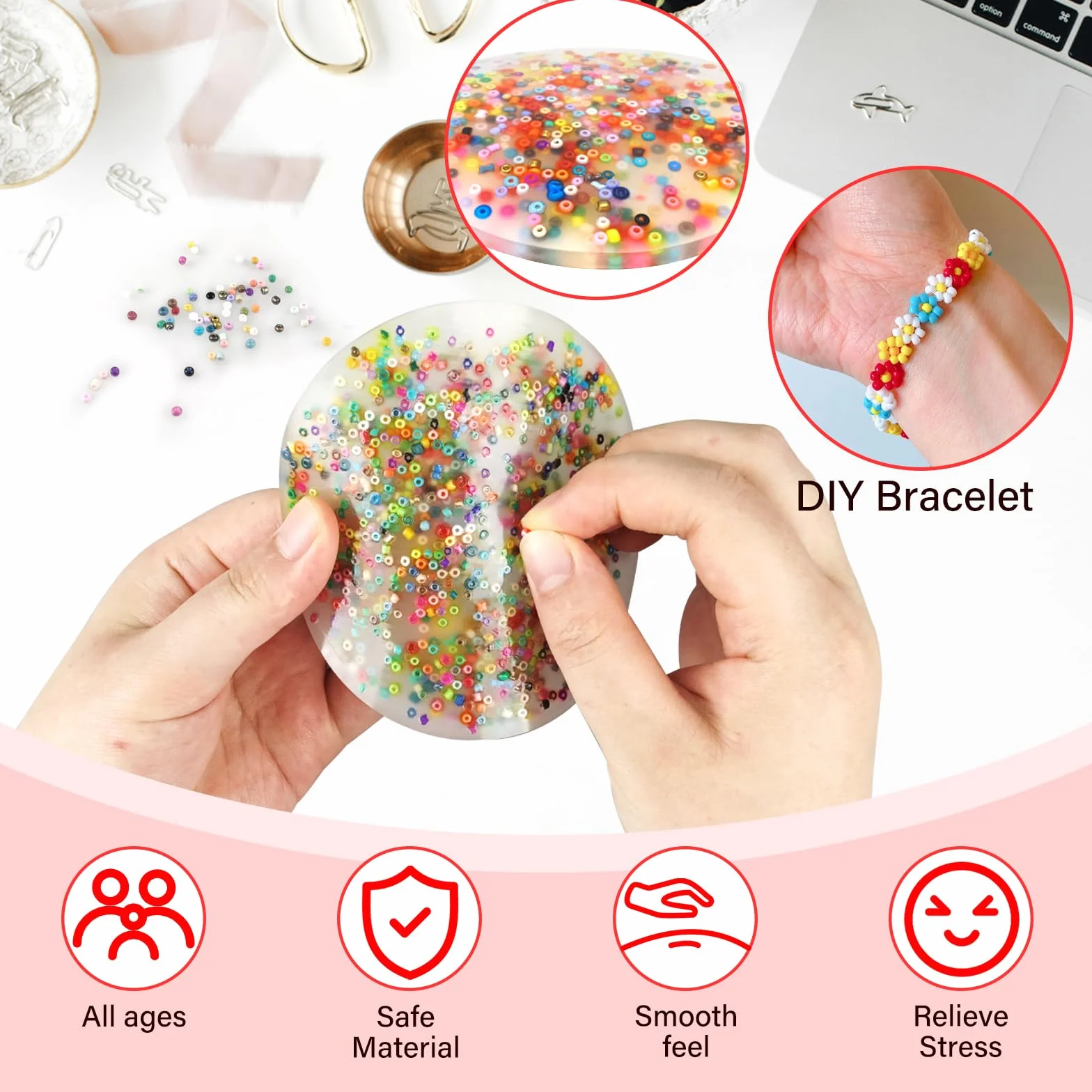 Zbieranie skóry Fidge,narzędzia sensoryczne,Zabawka antystresowa,ADHD OCD Fidget Toys dla dorosłych,aby zatrzymać podnoszenie się ze skóry przed stresem do domu/pracy