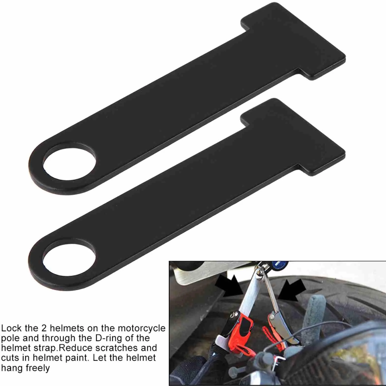 Pasek kasku, wspornik blokady kasku motocyklowego, motocykl ze stali nierdzewnej Dring Lock Universal do modyfikacji