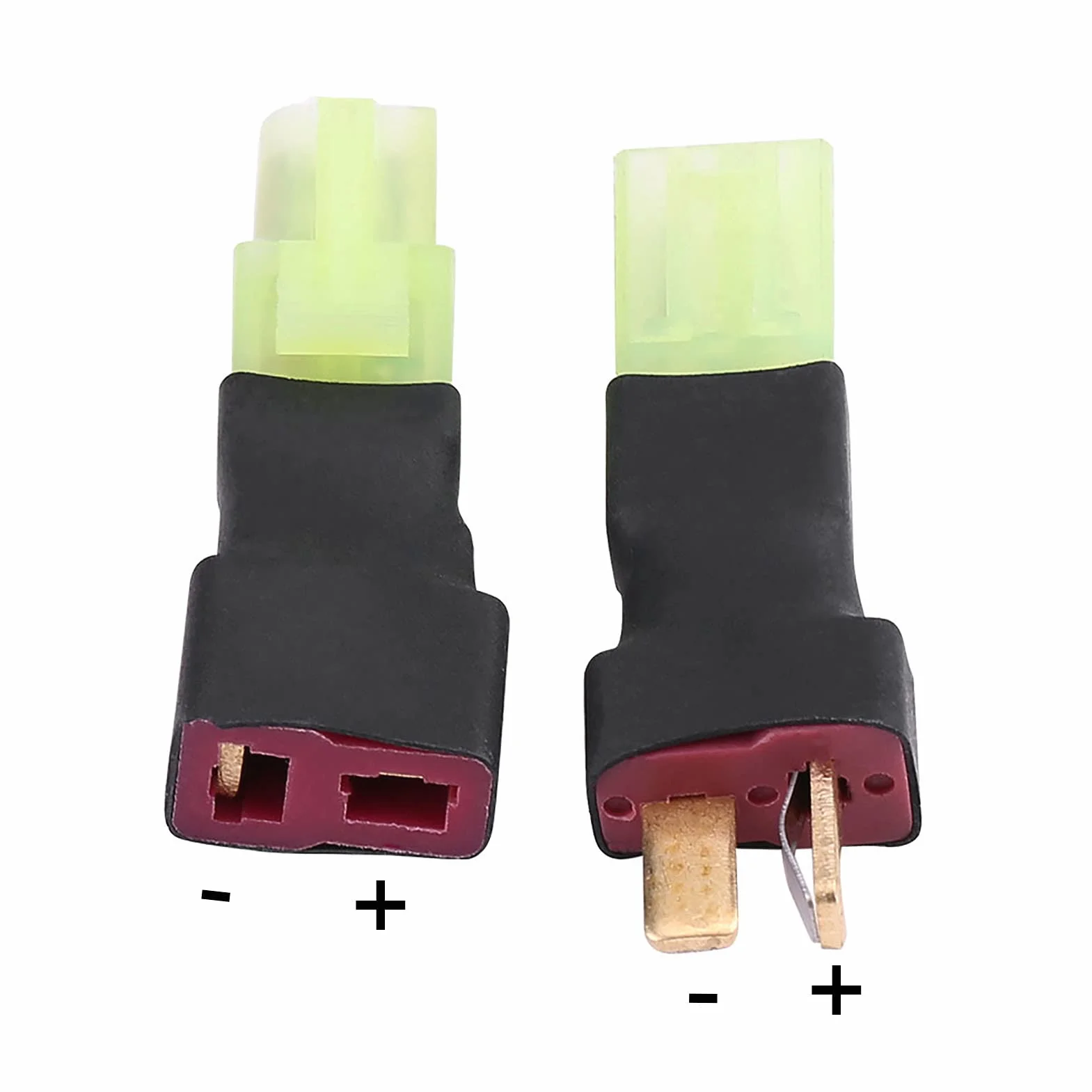 Mini adapter do T, duży żeński do wtyczki T w stylu Deans męski adapter RC kabel adaptera baterii złącze bananowe, do modeli deformacji RC akcesoria