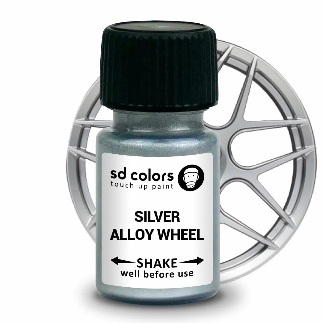 SD COLORS Srebro farba do retuszowania 15 ml szczotka do naprawy