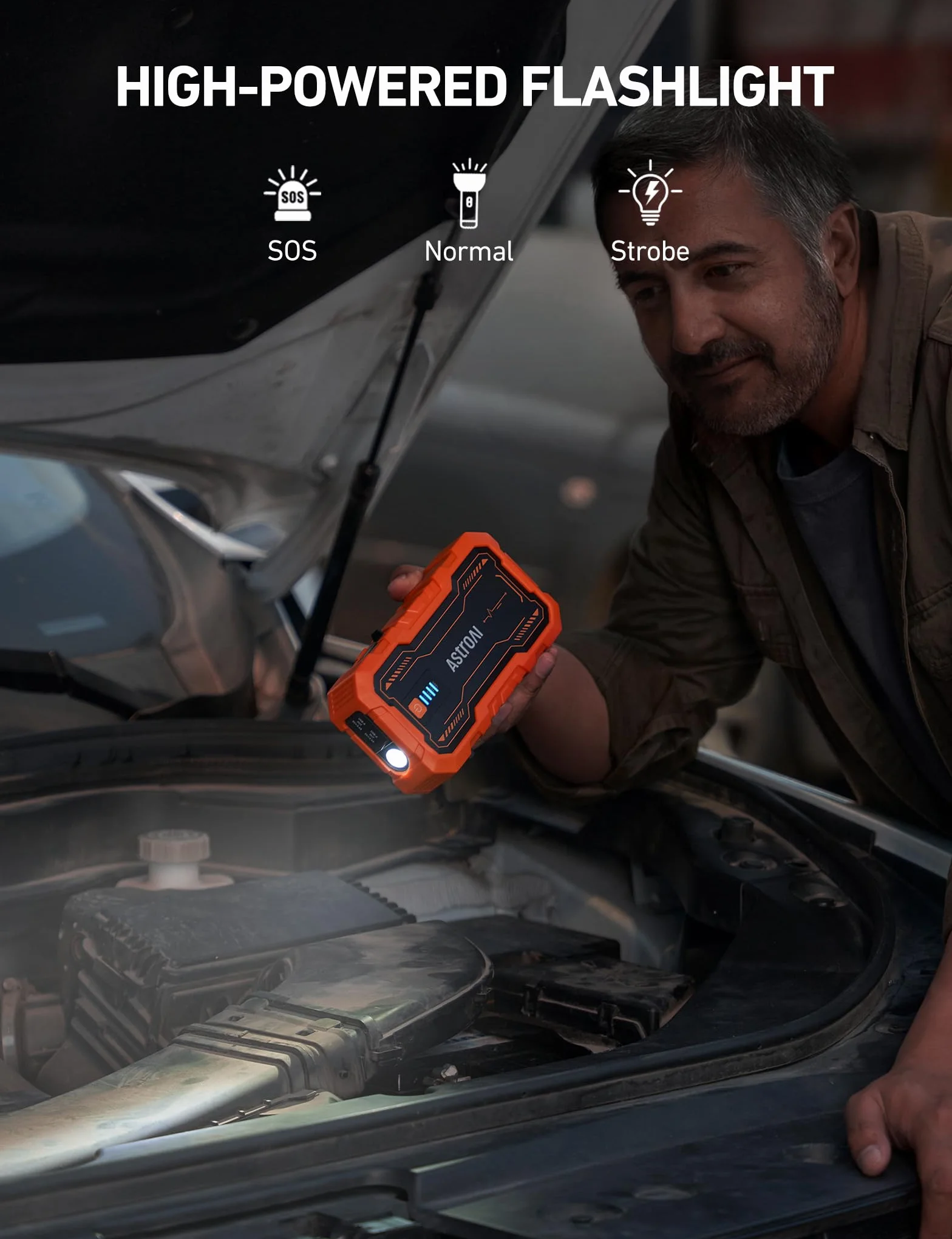 AstroAI S8 Pro Jump Starter Power Bank, 3000 A, 12 V Przenośny Rozrusznik Awaryjny