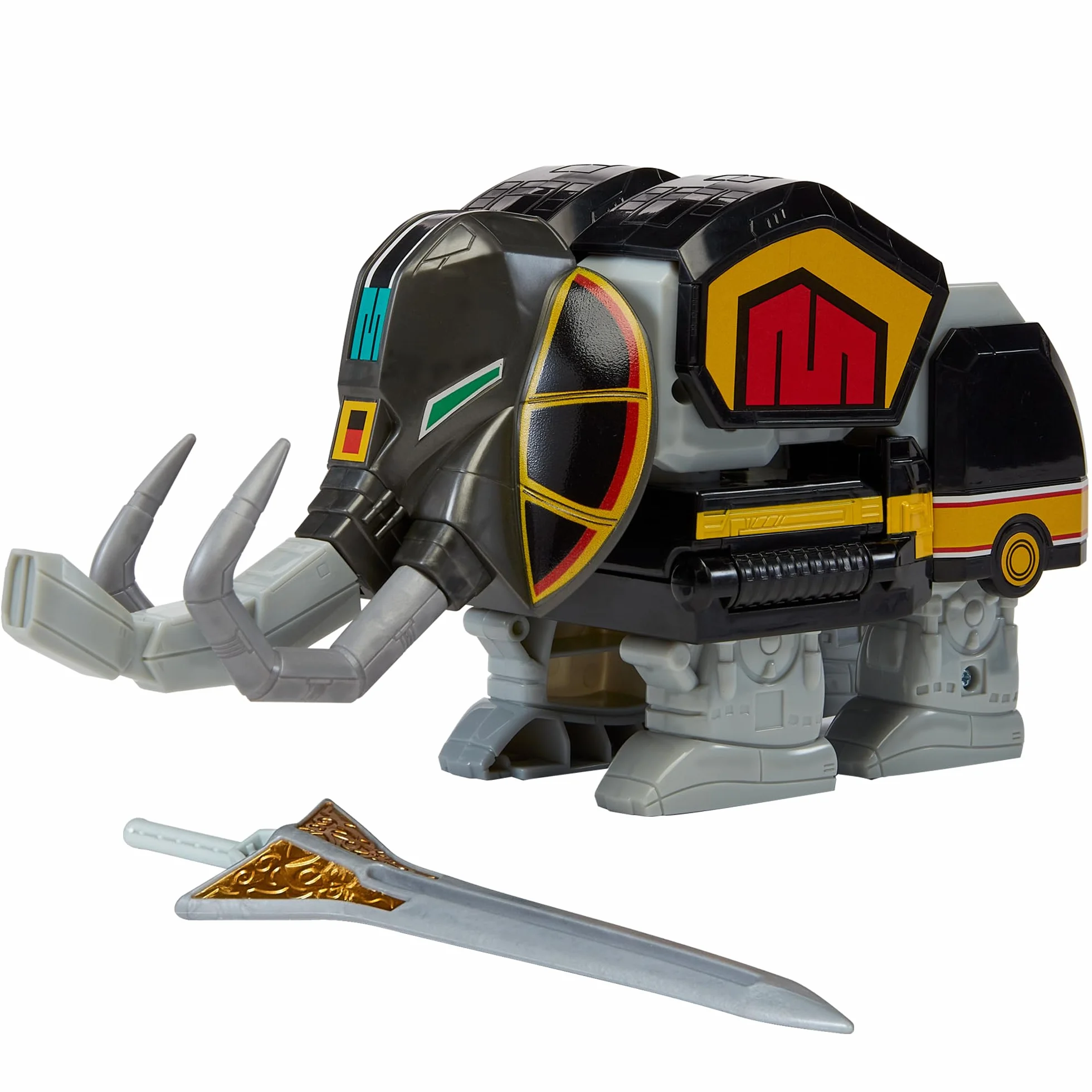 Power Rangers - Kolekcja Megazord, przegubowe Zords, Figurka, 20 cm, model Mastodon Dinozord, dla dzieci od 4 lat, PWG002