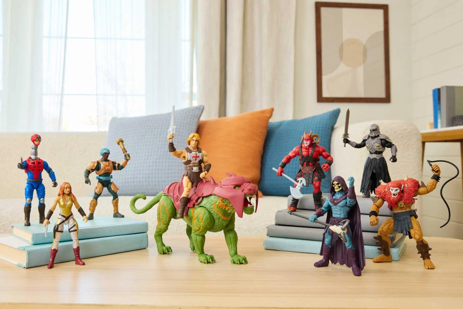Masters of the Universe Władcy Wszechświata Film 2026 Szkieletor Figurka (ok. 14 cm w skali), złoczyńca, filmowy wygląd, 14 punktów ruchu i kostur z baranią czaszką, zabawka dla dzieci 6+, JKH92