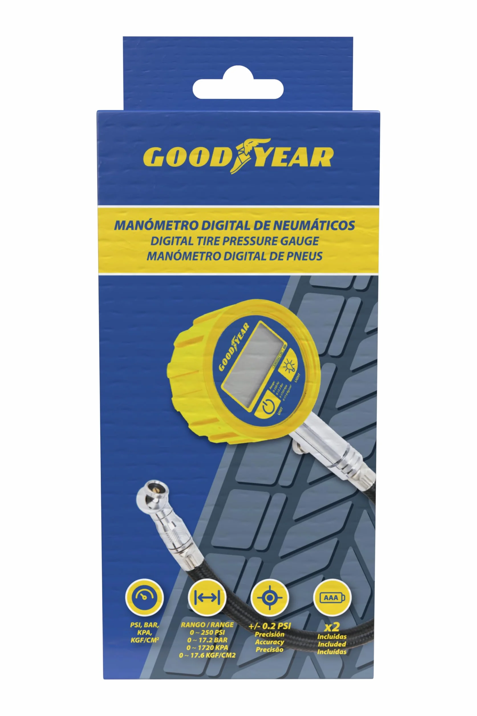 GOODYEAR GOD0002 Cyfrowy miernik ciśnienia w oponach