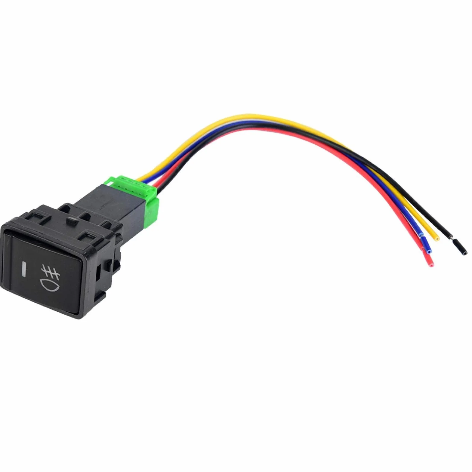 Przełącznik wciskany chwilowy 12V LED 4-biegunowy PVC