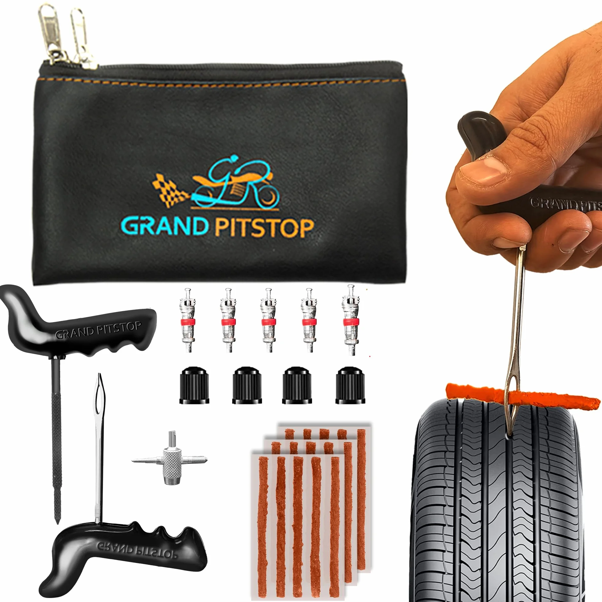 Grand Pitstop Stojak z wałkami do czyszczenia opon i smarowania łańcuchów GRoller M motocykl 220 kg szerokość opon 180 mm