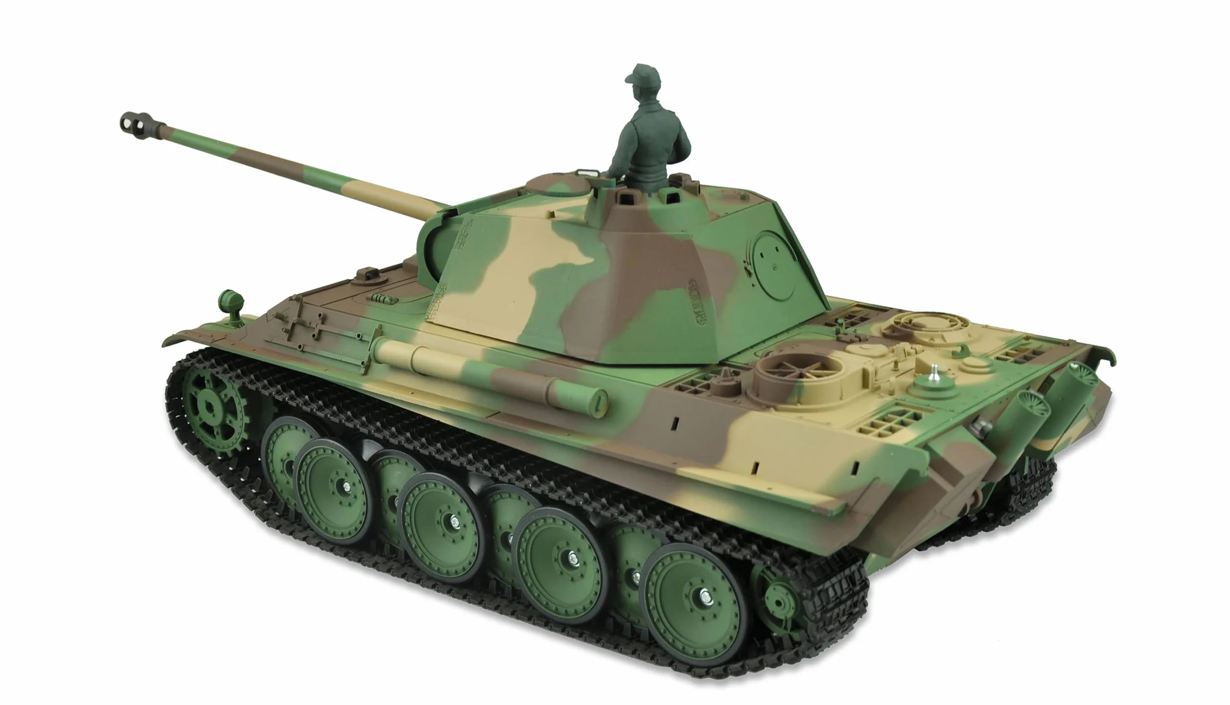 Amewi 23104 Panther G 1:16 Advanced Line IR/BB, dym i dźwięk, metalowa przekładnia, kolory maskujące