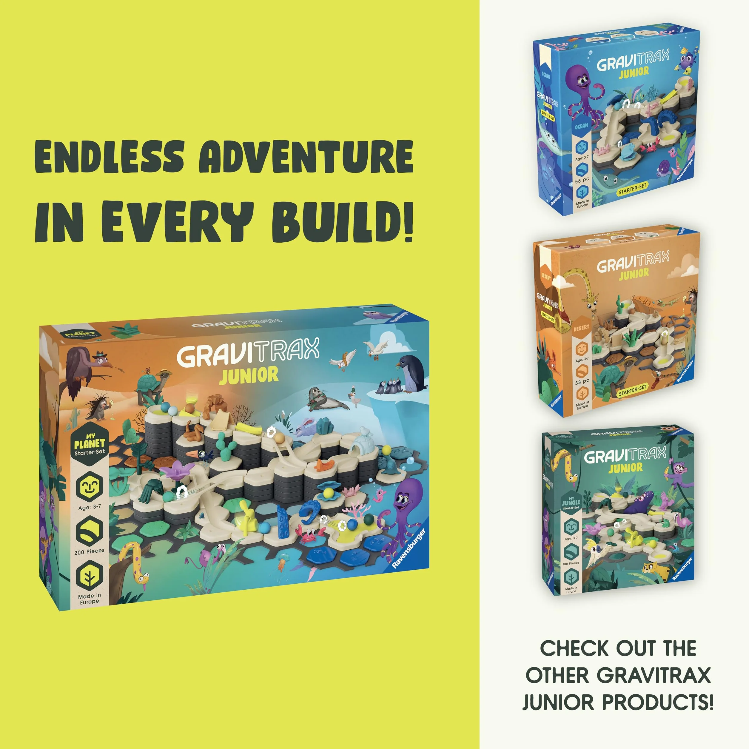 Ravensburger Gravitrax Junior Zestaw Startowy Planeta